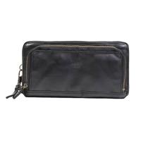 Bear Design Zip Around Portemonnee / Clutch Isa Zwart