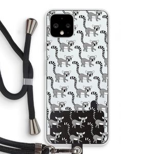 Makis: Pixel 4 Transparant Hoesje met koord