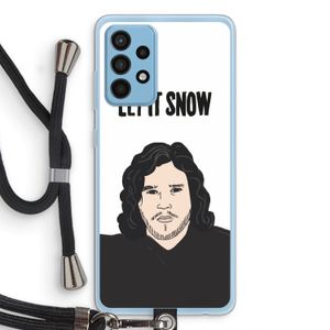 Let It Snow: Samsung Galaxy A52 Transparant Hoesje met koord
