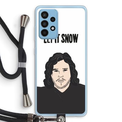 Let It Snow: Samsung Galaxy A52 Transparant Hoesje met koord