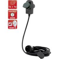 REV 0017251514 Stroom Verlengkabel Zwart 25.00 m H05RR-F 3G 1,5 mm²