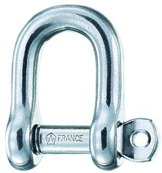 Wichard D-sluiting Gevangen Pin Rvs 10 Mm Default
