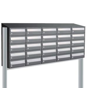 Allux Hive Set 5-Breed, 5-Hoog Met Dak Op Statief Antraciet - 40030065_5x5ds