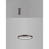 Lyora Strakke hanglampPerrine Ø 40cm koffie bruin - 9345647