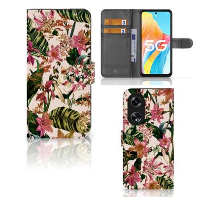 OPPO Reno8 T 5G Hoesje Flowers | Portemonnee hoesje
