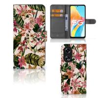 OPPO Reno8 T 5G Hoesje Flowers | Portemonnee hoesje