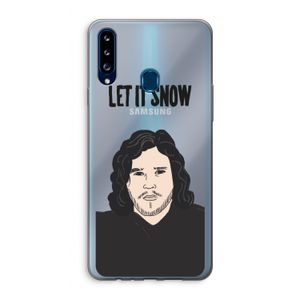 Let It Snow: Samsung Galaxy A20s Transparant Hoesje