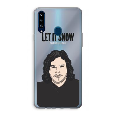 Let It Snow: Samsung Galaxy A20s Transparant Hoesje