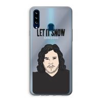 Let It Snow: Samsung Galaxy A20s Transparant Hoesje