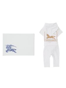 Burberry Kids trousseau de naissance à imprimé EKD (lot de trois) - Blanc