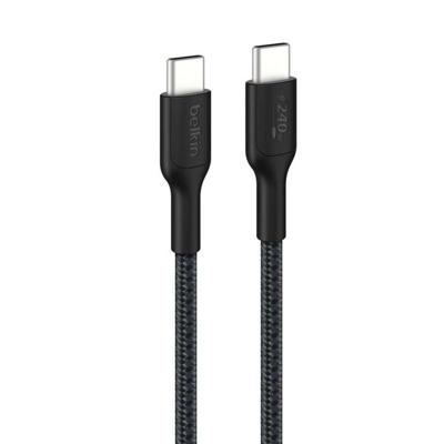 Kabel USB-C naar USB-C Belkin CAB025HQ1MBK Zwart 1 m Snellader Kabel USB-C naar USB-C Belkin CAB025HQ1MBK Zwart 1 m Snellader
