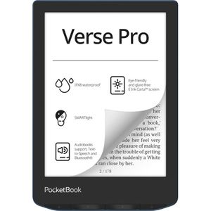 PocketBook Verse Pro e-book reader Touchscreen 16 GB Wifi Zwart, Blauw