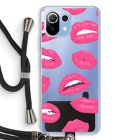 Bite my lip: Xiaomi Mi 11 Lite Transparant Hoesje met koord