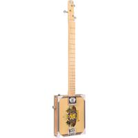 Lace Cigar Box Guitar Royalty 3-string 3-snarige elektrische gitaar - thumbnail