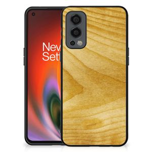 OnePlus Nord 2 Houten Print Telefoonhoesje Licht Hout