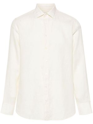 Lardini chemise en lin à manches longues - Tons neutres