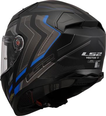 LS2 integraalhelm "ff811 vector ii alizer helmet ff811 vect. ii alizer l black/blue