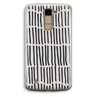 Moroccan stripes: LG K10 (2016) Transparant Hoesje