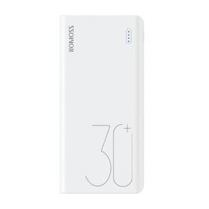 Romoss Sense 8+ 30000mAh Power Bank - 2xUSB-A, USB-C - Wit