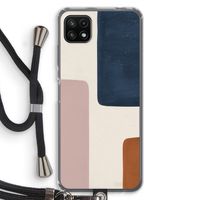 Geo #5: Samsung Galaxy A22 5G Transparant Hoesje met koord
