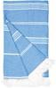 The One Towelling TH1400 Recycled Hamam Towel - Cobalt Blue - 100 x 180 cm