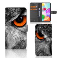 Samsung Galaxy A41 | Telefoonhoesje | Met pasjeshouder | Uil