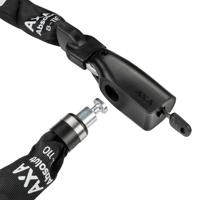 Kettingslot Axa Absolute 9-110 met polyester hoes - zwart