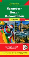 Wegenkaart - landkaart 04 Harz - Hannover - Ostwestfalen | Freytag & B - thumbnail