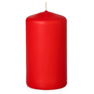 Cilinderkaars/stompkaars - rood - 5 x 10 cm - 23 branduren Cilinderkaars/stompkaars - rood - 5 x 10 cm - 23 branduren