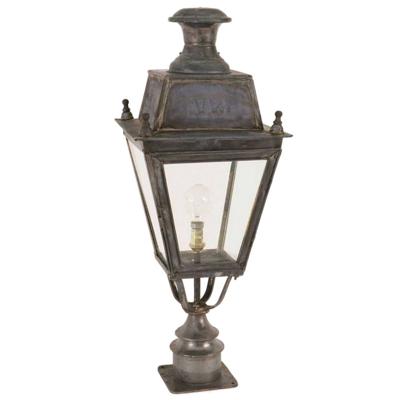 Limehouse Landelijk buitenlampBalmoral Short Pillar handgemaakt - antiek koper (ANT) - 425SP