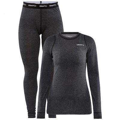Craft Cool Merino onderkleding set zwart dames