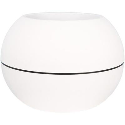 RIVIERA GRANIT BOULE ronde bloembak - Kunststof - Diameter 40 cm - Wit