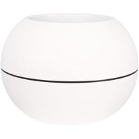 RIVIERA GRANIT BOULE ronde bloembak - Kunststof - Diameter 40 cm - Wit RIVIERA GRANIT BOULE ronde bloembak - Kunststof - Diameter 40 cm - Wit