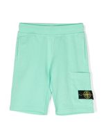 Stone Island Junior short en coton à poches cargo - Vert