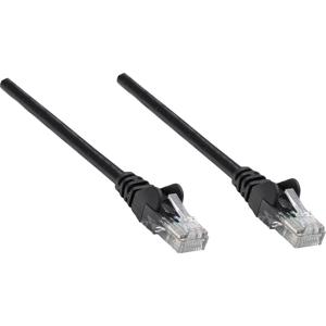 Intellinet 739856 RJ45 Netwerkkabel, patchkabel CAT 6 S/FTP 1.50 m Zwart Folie afscherming, Afscherming gevlochten, Halogeenvrij 1 stuk(s)