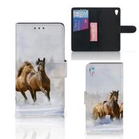 Sony Xperia Z3 | Telefoonhoesje | Met pasjeshouder | Paarden