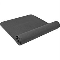 Yogamat Zwart Extra Dun (4 mm) - thumbnail