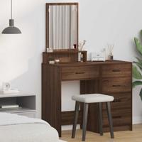Kaptafel met lade Bruin Eiken 50 x 41 x 140 cm Bewerkt hout