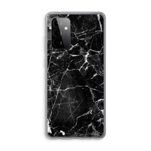 Zwart Marmer 2: Samsung Galaxy A72 Transparant Hoesje