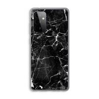 Zwart Marmer 2: Samsung Galaxy A72 Transparant Hoesje