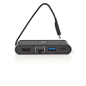 Nedis TCARF260BK laptop dock & poortreplicator USB 3.2 Gen 1 (3.1 Gen 1) Type-C Zwart