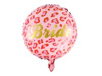 Folieballon Bride Goud Rood Roze 45cm