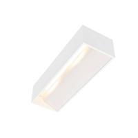 SLV Witte wandspotLogs In L met led - 1002929