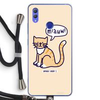 Miauw: Honor Note 10 Transparant Hoesje met koord