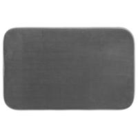 5Five Badkamerkleedje/badmat tapijt - memory foam - donkergrijs - 48 x 80 cm   -