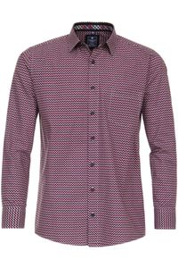 Redmond Casual Regular Fit Overhemd rood, Motief