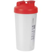 Shakebeker/shaker/bidon - 700 ml - rood - kunststof