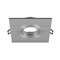 SLV InbouwringNew Tria 75 XL vierkant aluminium - zonder fitting - 1007636