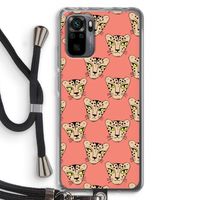 Tijger: Xiaomi Redmi Note 10 Pro Transparant Hoesje met koord