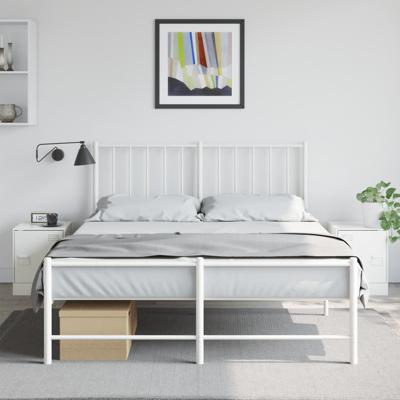Nachtkastjes 2 st 34,5x39x44 cm staal wit